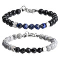 Wholesale Natural Map Stone Beaded Bracelet Classic Style Adjustable Irregular Beads Bracelet for Unisex