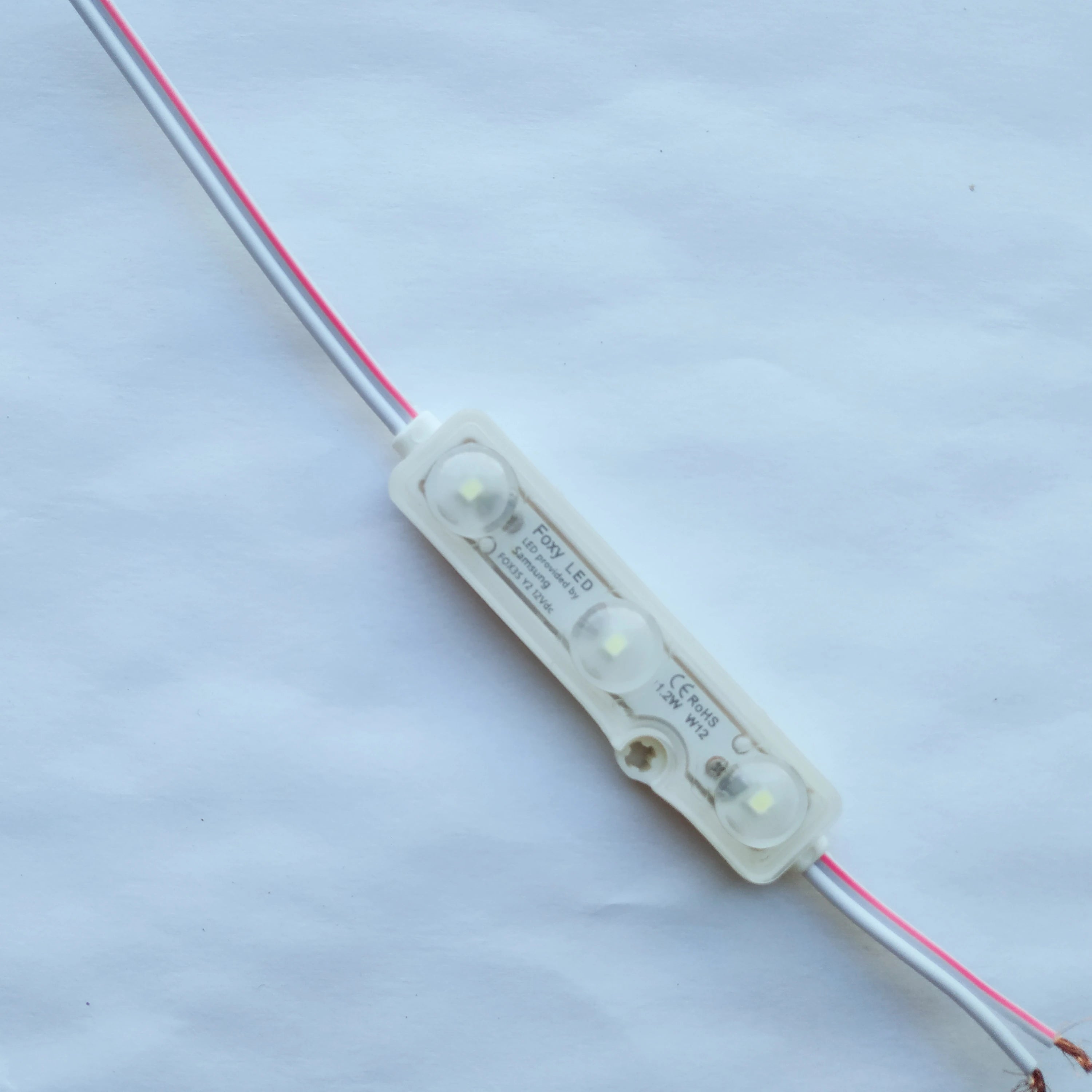 Samsung Led Chip 3LED 2835 SMD High Lumen ABS Ultrasonic Led Module with Laser logo Lens Module for Motorcycle Lights