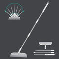 JOYBOS 50-inch Magic PP Lengthened Floor Cleaning Squeegee with Aluminum Dustpan for Pet Hair Dust Bathroom Wiping Household Use