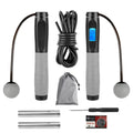 LED Digital Custom Jump Rope | PVC Smart Connected Counting Skipping Rope | Weighted Cordless Option