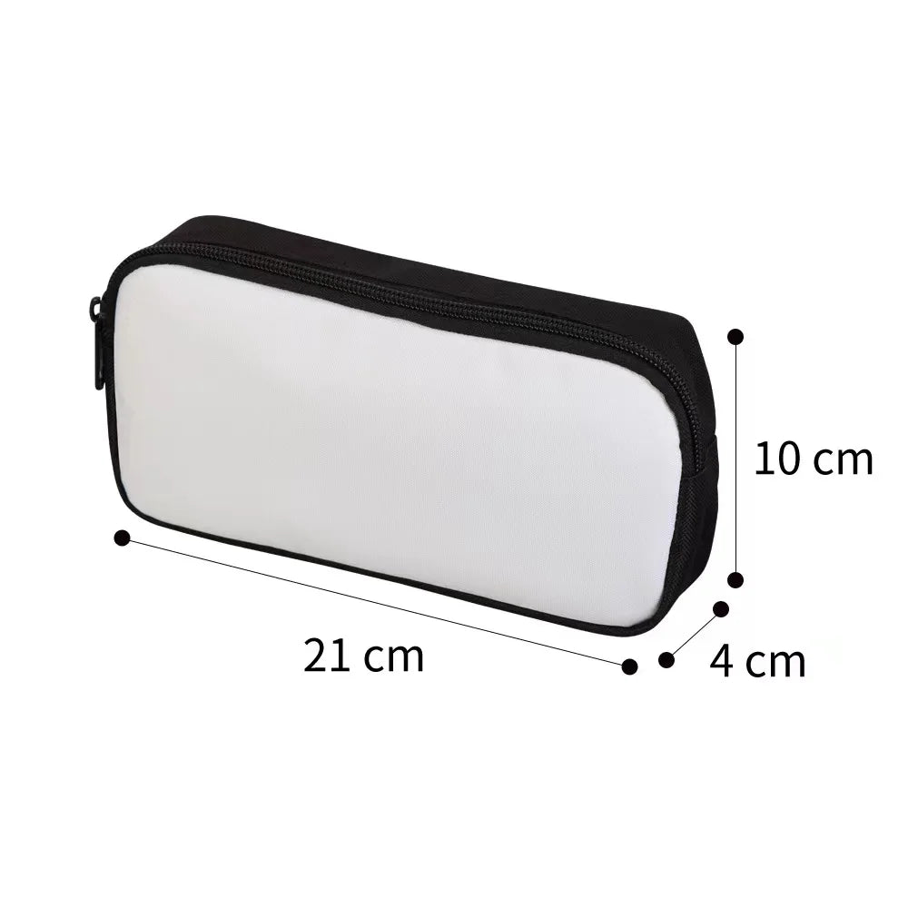 Sublimation Pencil Bag 21x10x4cm for Kids and Students Storage Bag for School & Office Use Stationery Gifts