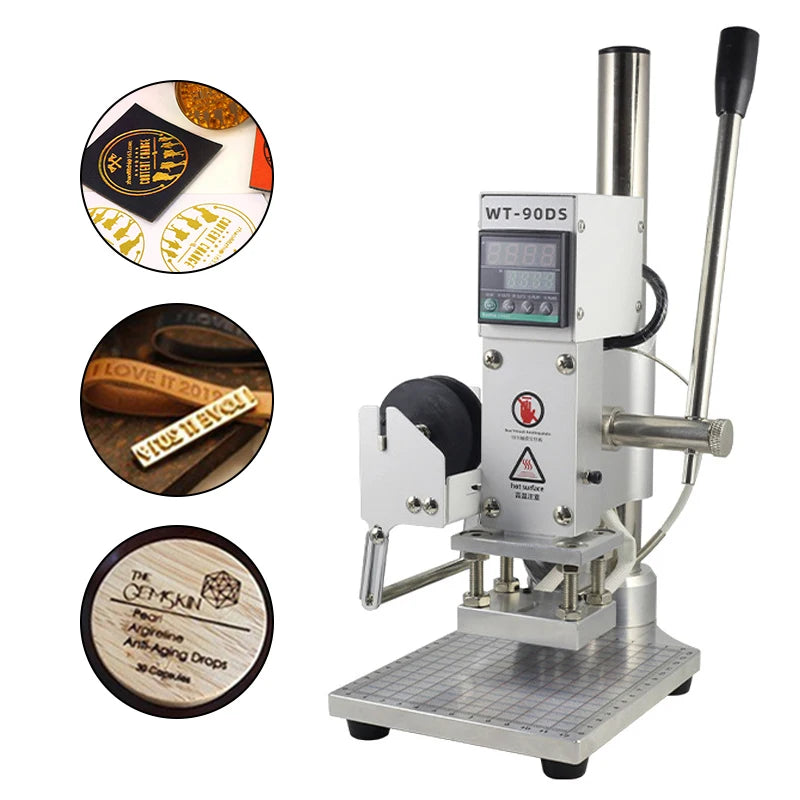 Factory Wholesale Hot Foil Stamping Machine Manual Digital Leather Logo Embossed T Slot Hot Stamping Machine