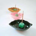 Huiying Arrival Handmade Carved Green Aventurine Jade Incense Stick Holder Wholesale for Religious Use
