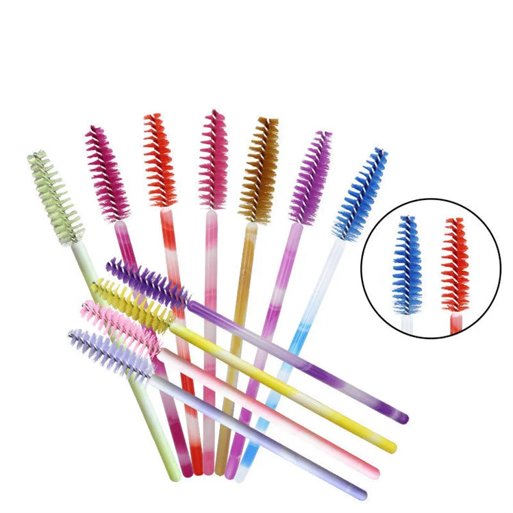 Wholesale Disposable Nylon Mascara Applicators Eyelash Brush Spoolies in Makeup Kits Disposable Mascara Wands