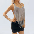 Fashion Luxury Rhinestone Tassel Body Chain Sexy Shiny Jewelry Body Chain for Female