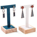 A1 Custom Jewelry Display Rack Wooden Earrings Display Stand for Two Pairs of Earrings