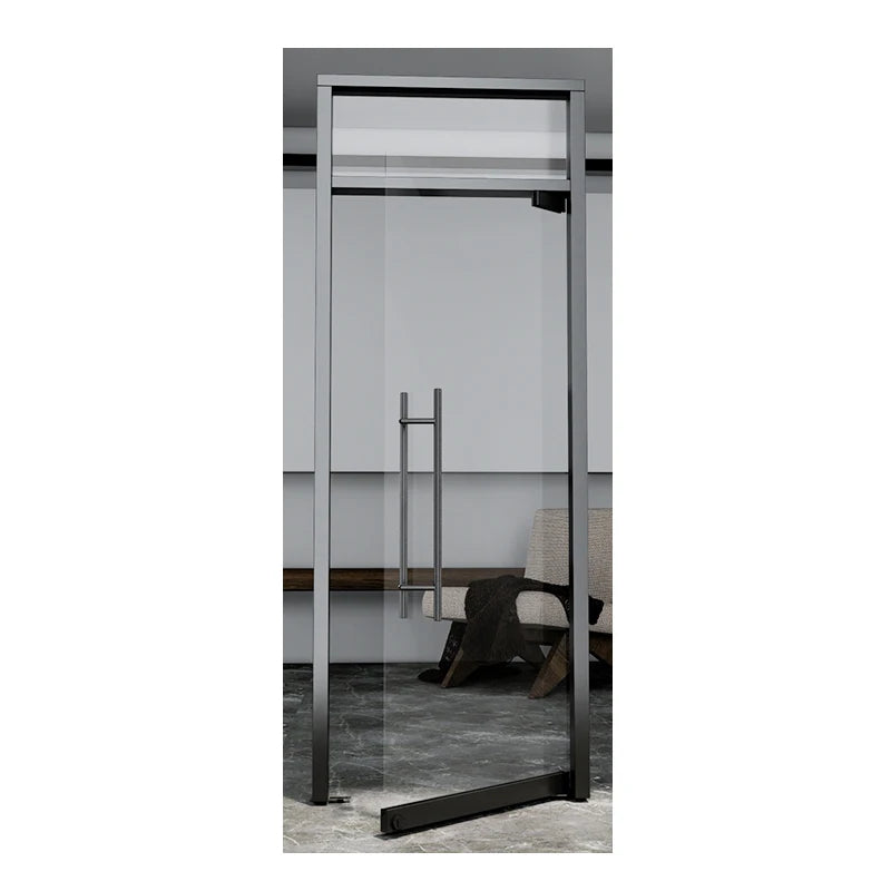 Elegant and Fashionable Glass Door Interior High-end French Design Office Door Aluminum Alloy Transparent Glass Casement Door