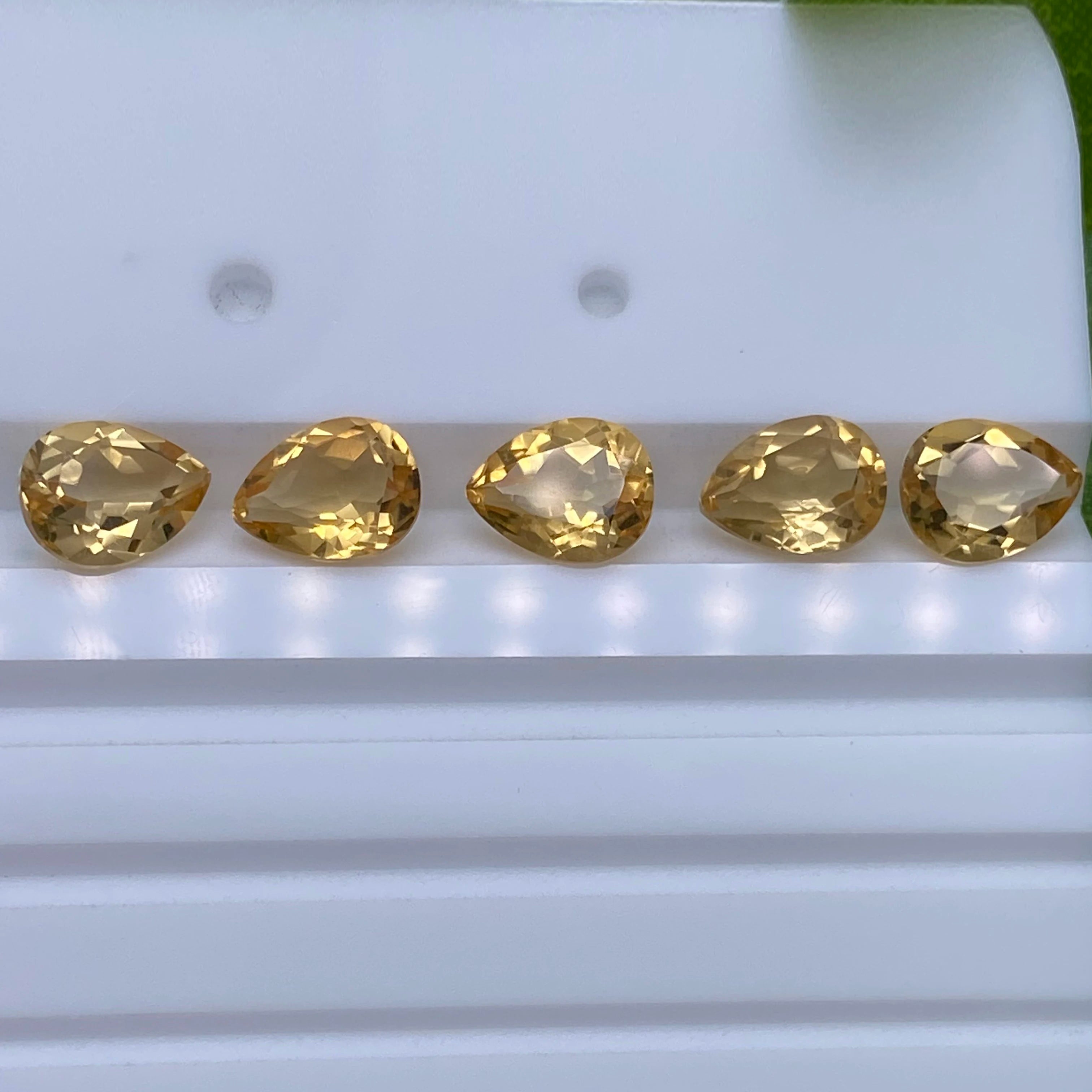 Pear Shape 4x3mm ~ 10x8mm Good Quality Faceted Semi Precious Gemstones Factory Price Jewelry Making  Pendant Natural Citrine