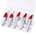 5pcs/box Mixed Colors Fishing Lure Set Crankbait Minnow Lure Kit Hard Bait Fresh Water Bass
