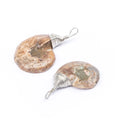 Latest Hot Sale Natural Ammonite Pendant Gold Silver Wrapped Charm Handmade Jewelry Conch Shell Necklace for Women Men