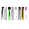 Clear Amber 30ml Perfume Samples Vials Tester with Plastic Stick Custom Logo Screen Printing Cosmetic Packaging
