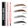 Bulk Eye Brow Pencil Wholesale Private Label Waterproof Eyebrow Strong Hold New Vegan and Cruelty Free Eyebrow Tint Dye Kit