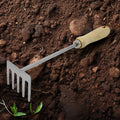 High Quality 5-Tine Steel Garden Bow Rake Hand Cultivator for Weeding and Soil Loosening