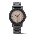 Factory Ebony Wooden Watches OEM for Men Black Classic Fashion Quartz Watch for 45mm Pointer Dial Eco-Friendly Logo Custom