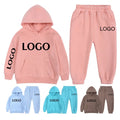 New Winter Casual Sport Clothing Set for Boys Teen & Kids Thicken Hoodie Tops & Knitted Pants Spring 2Pcs Suit