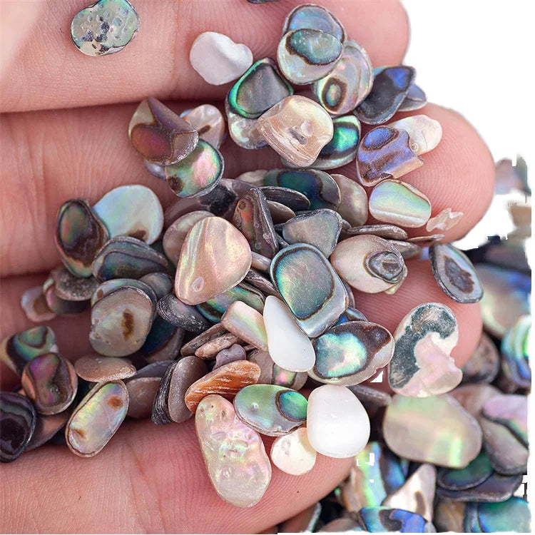 Hisenlee DIY Nail Art Decorations Colourful Shell Fragment Corrugation Design Sequins for Women 1000G/Bag for Christmas New Year