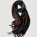 Factory Wholesale Customized Men's Cashmere Blended Scarf Wool Striped Plaid Men's Warm Inner Mongolia Cashmere Scarf