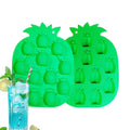 12 Cavity Pineapple Shape Silicone Ice Tray Tropical Fruit Ice Mold for Cocktail Party Summer Drink BPA Free Easy Release