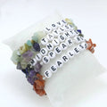 New Nature Stone Bracelet Set Summer Beach Boho Layered Friendship Bracelet Swiftie Set Bracelet for Women Girls