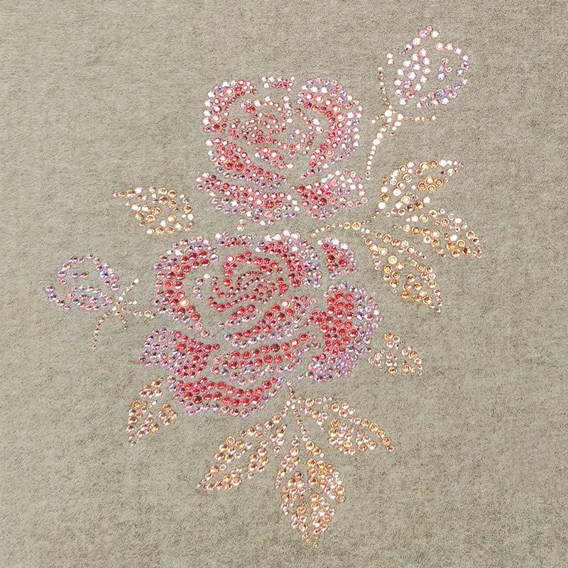 Crystal Transfer Design for Cashmere Sweater | Lead-Free Hotfix Rhinestones Skin-Friendly & Wash Resistant for Premium Knitwear