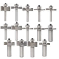 Customizable Industrial Grade Router Bits 1/2\" Shank T Type Bearings Wood Milling Cutter 1/4\" Shank Rabbeting Bit OEM Support