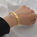 New Design Classic French Stainless Steel 14K Gold Plated Bracelet