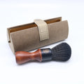Travel Black Synthetic Fibre Shaving Brush Kit Men Portable Luxury Shave Brush for Men with Case