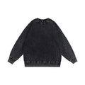 Men Sweatshirts Thickness Terry Material Pullover Style Oversized Fit Long Sleeves Custom logo Washed Sweatshirt