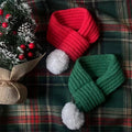 Winter Pet Dog Cat Neck Scarf Knitted Dog Scarves Warm Wool Cat Puppy Teddy Christmas Decoration Bib Scarf