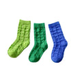 Factory OEM Custom 3D Bubble Grid Baby Socks A-Class Cotton Toddler Slouch Sock Wholesale Korean Style Kids Socks Manufacturer