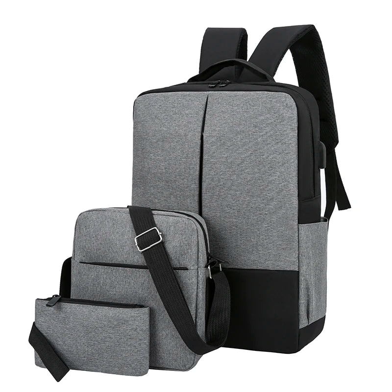 ODM/OBM Customized LOGO Fashionable and Durable School Bags 3-Piece Set Laptop Backpack 3-Piece Set Laptop Backpacks