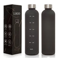 Hot Sale Reusable 32 OZ Drinking Bottle Motivational Plastic 1 Litre Leak-proof Water Bottles With Times to Drink