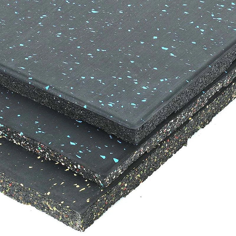 Resilient Interlock Gym Floor Rubber Tile for Gym