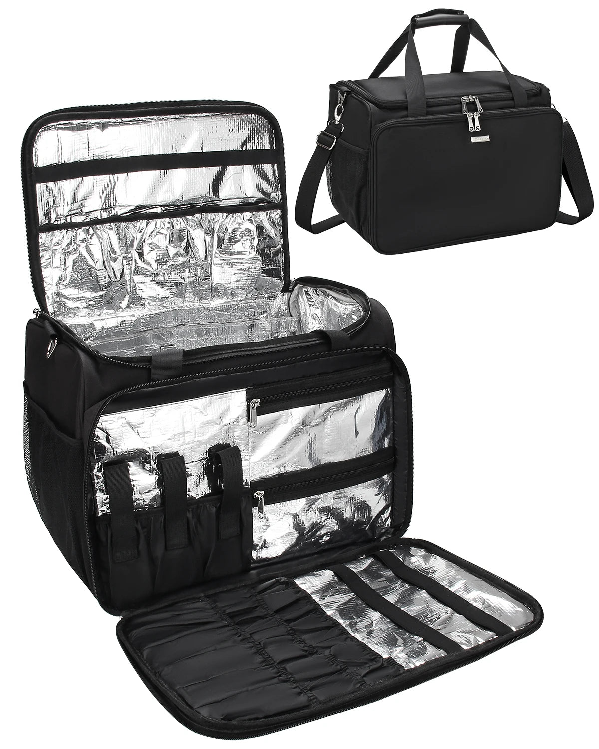 Professional Hairdressing Bag Travel Cosmetics Beauty Hairdresser Bag with Shoulder Strap Hair Makeup Salon Bag for Barber