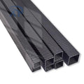 Custom Best Quality Gloss Twill Weave Carbon Fiber Rectangle Square Tube 12mm