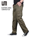 Liu Ming Hot Selling Wholesale Men s Casual Multi Pockets Pants Outwear Slim Straight Long Trousers