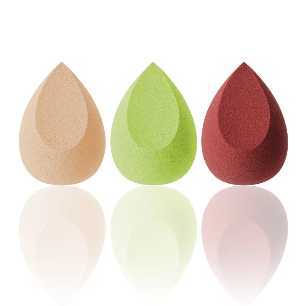 Wholesale  Beauty Cosmetic Teardrop Cutting  Latex Free Makeup Sponge  Blender