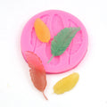 XGY-74 DIY Baking Tools Food Grade Cake Mold Silicone 4 Feather 3d Fondant Molds