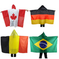 Wholesale 100% Polyester Australian Cape Flag Double-Sided Custom Printed with Digital Techniques Factory Promotional Product