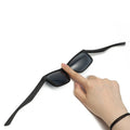 Unisex TPEE Rubber Flexible Frame Square Polarized Sunglasses Adult Men Women Soft Black Shades Sun Glasses Gradient Tac Lenses