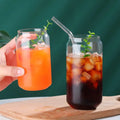 Colored Borosilicate Glass Beer Can Glass Beer Cup for Parties and Bars Custom Logo Decals