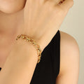 Hot Selling Stainless Steel 18K PVD Plating Thick Chains Bracelet Jewelry for Woman Gift