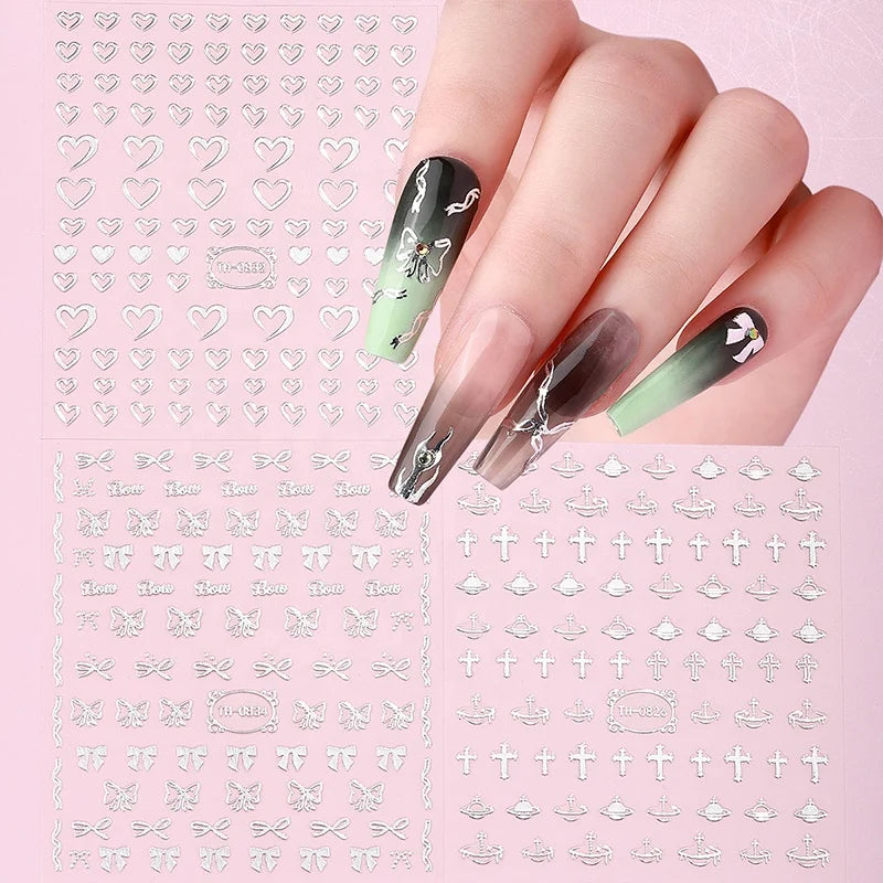 3D Customized Temporary Tattoos for Kids Autumn Nail Art Stickers Plastic Material for Girls