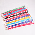 Wholesale Custom Sublimation Printed Flat Polyester Lanyard Keychain Various Colors Fashionable Fashion Accessory