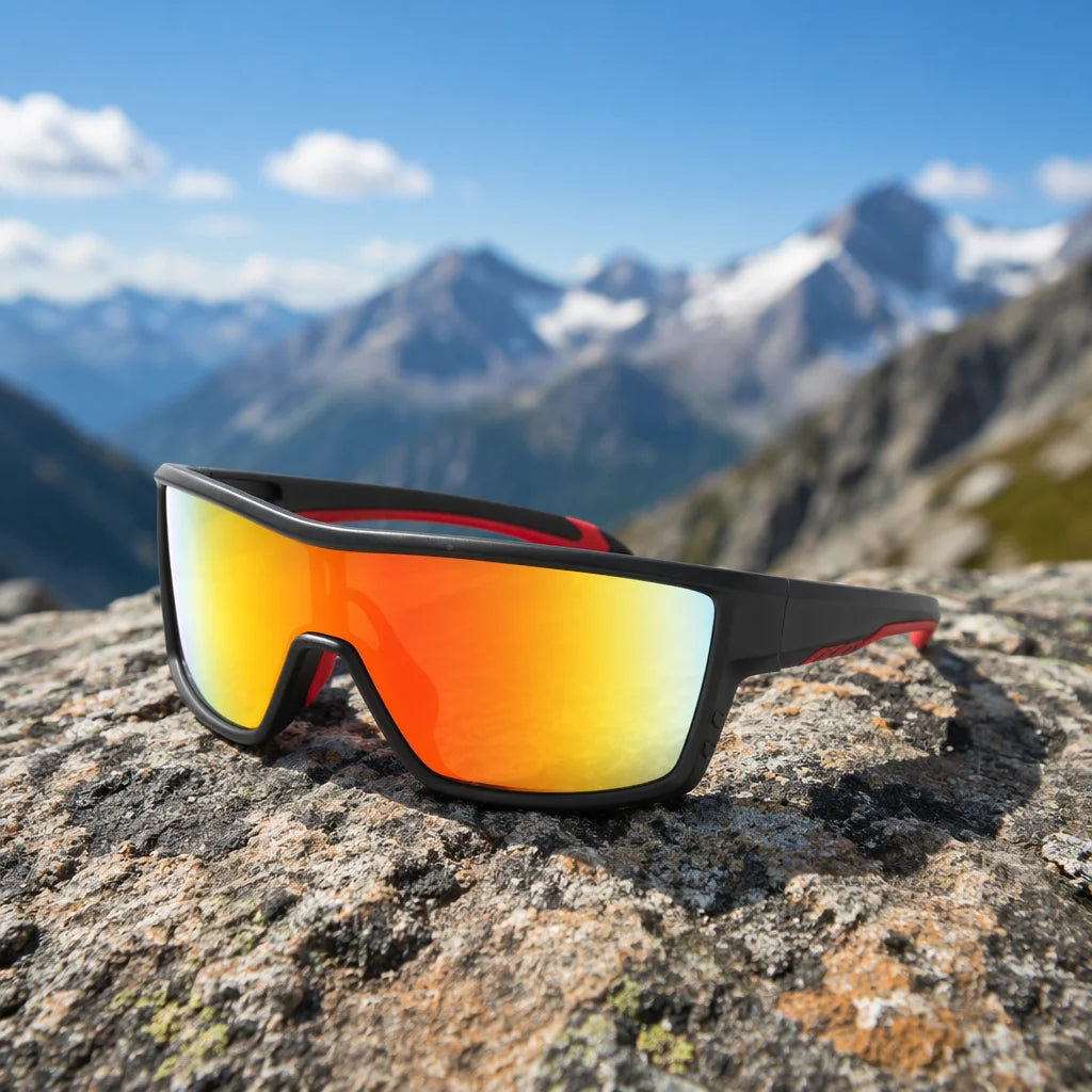 Trendy Custom Logo Brand TR90 UV400 Full Rim Polarized Sports Sunglasses for Men Lightweight Comfortable Cycling Outdoor