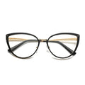 2023 Classic Luxury Ladies Tr90 Metal Eye Anti Blue Ray Computer Eyewear Adults Fashion Women Female Eyeglasses Cat Eye Glasses