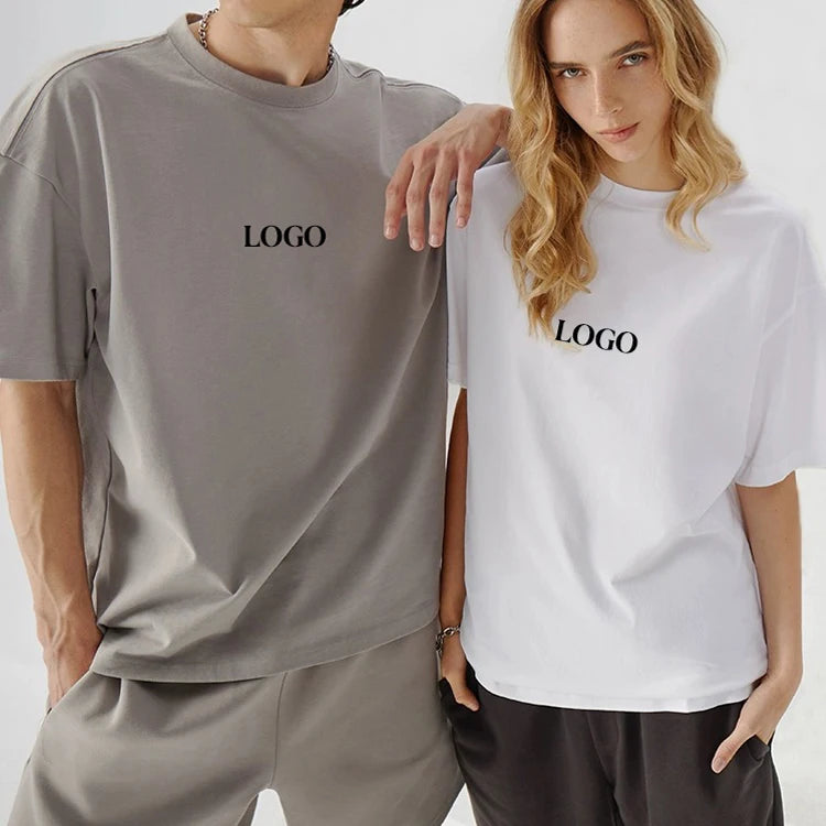Women Summer Clothes 2026 Short Sleeve 100% Cotton T Shirt High Quality Vintage Tee Oversized T-shirt Custom Unisex Shirts