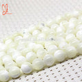 Gemstone Mother of Pearl White Shell Strand Beads for Jewelry Making