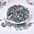 Wholesale Natural Shiny Gray Moonstone Quartz Crystal Stone Gravel Tumbled Crystal Labradorite Chips