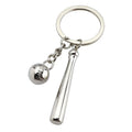 Mini Sports Metal Alloy Durable Key Ring Baseball Team Key Chain Baseball Sublimation Keychain